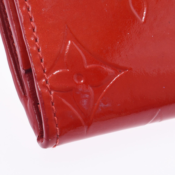 Louis Vuitton Vernis Patent Ludlow Wallet Rouge Monogram Case - Picture 8 of 12